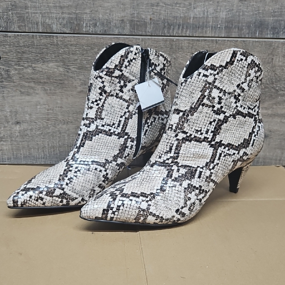 Snakeskin Ankle Boots Us 7.5